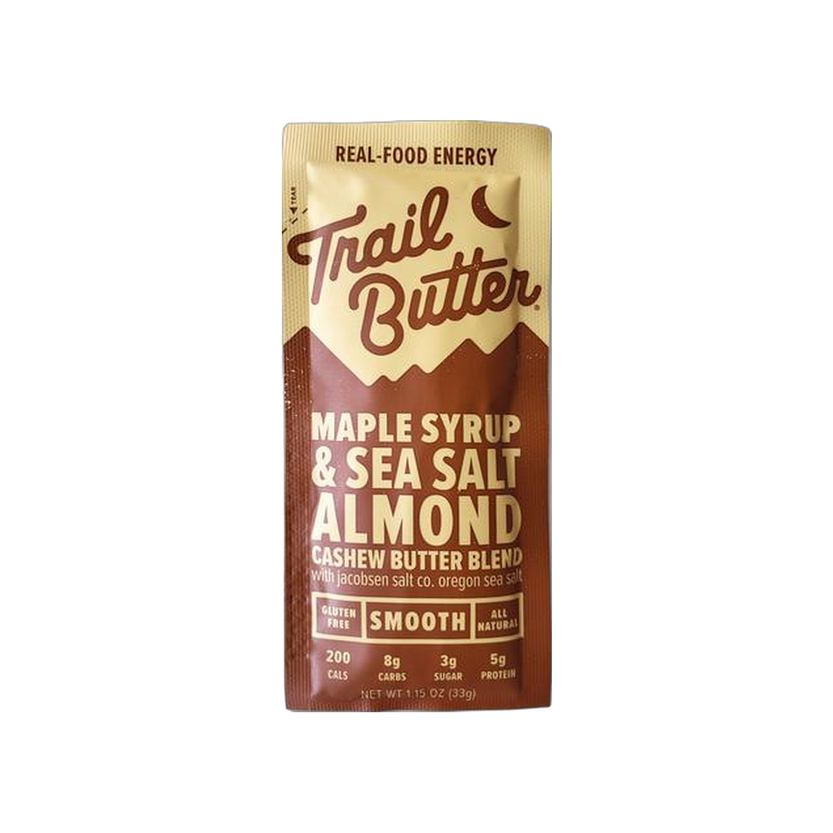 Trail Butter (33g Single Serv), Maple Syrup & Sea Salt, pack view