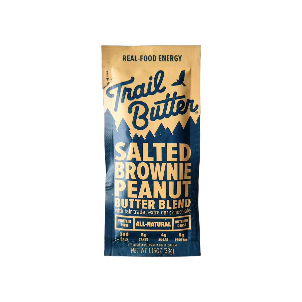 Trail Butter (33g Single Serv), Salted Brownie Peanut, pack view