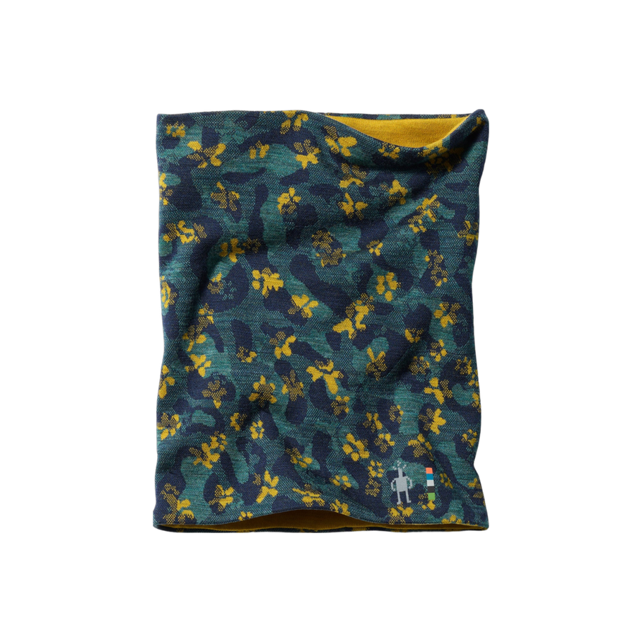 Smartwool Thermal Merino Reversible Gaiter, Dark Teal Wild Blossom, product view