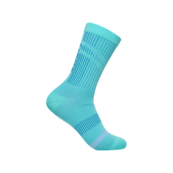 Hoka Trail Run Crew Socks - Unisex, Cielo Blue, sock view