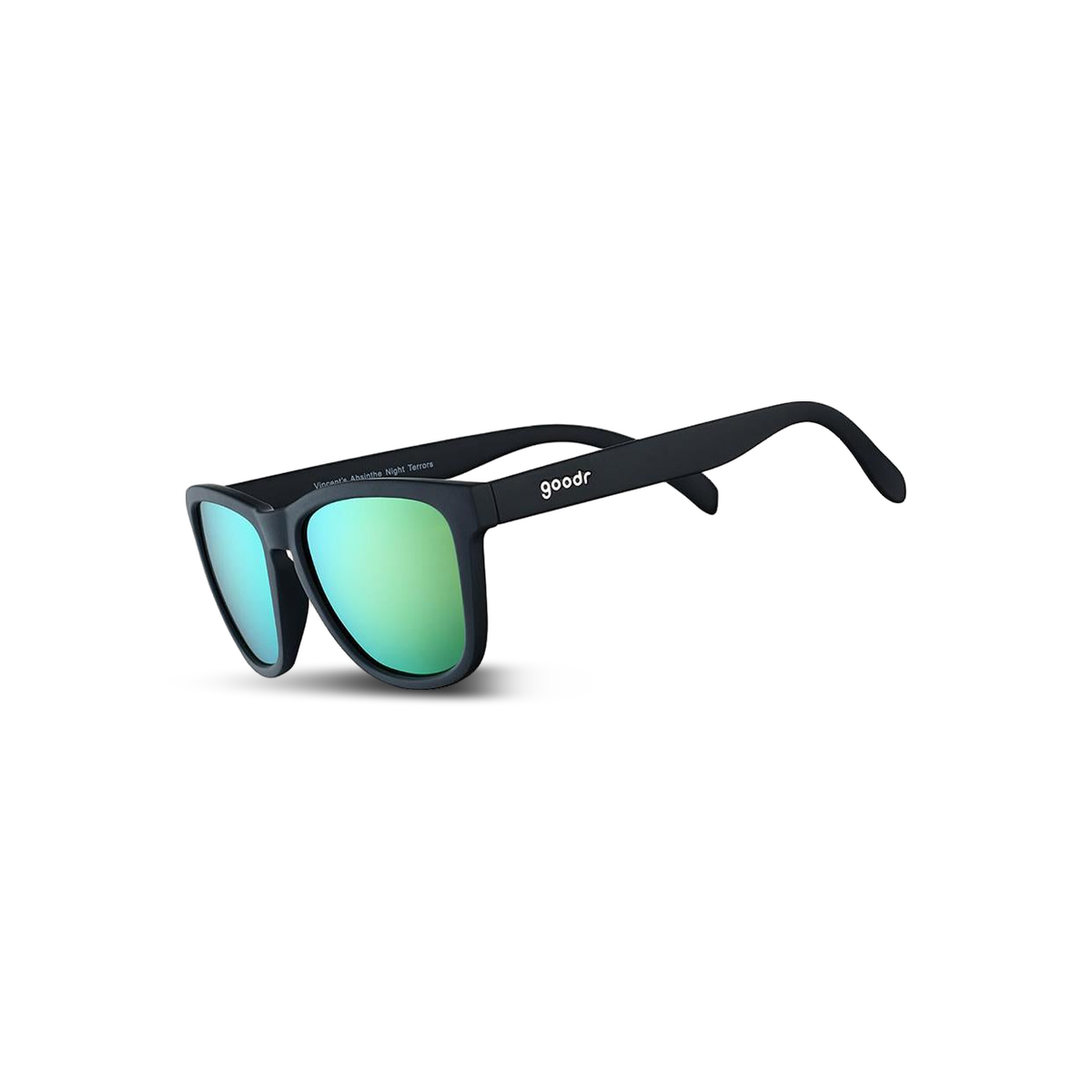 Goodr Sunglasses - OG, Vincent's Absinthe Night Terrors, three-quarter view