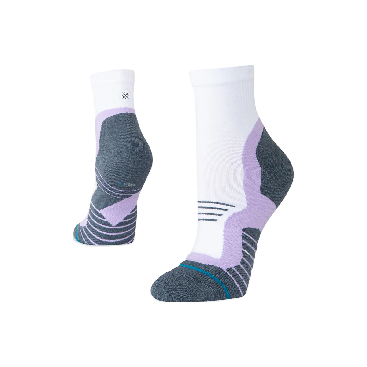 Stance Run Socks - Light Cushioning - Quarter, Women's Pace - Lavender, sock view