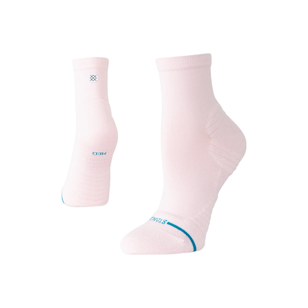 Stance Run Socks - Light Cushioning - Quarter, Women's Solid - Pink, sock view