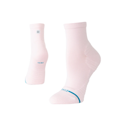 Stance Run Socks - Light Cushioning - Quarter, Women's Solid - Pink, sock view
