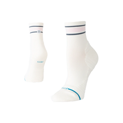 Stance Run Socks - Light Cushioning - Quarter, Women's Wiley - Off White, sock view