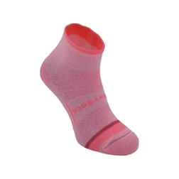 Wrightsock Coolemesh 2 Quarter Socks, Strawberry Pink, sock view