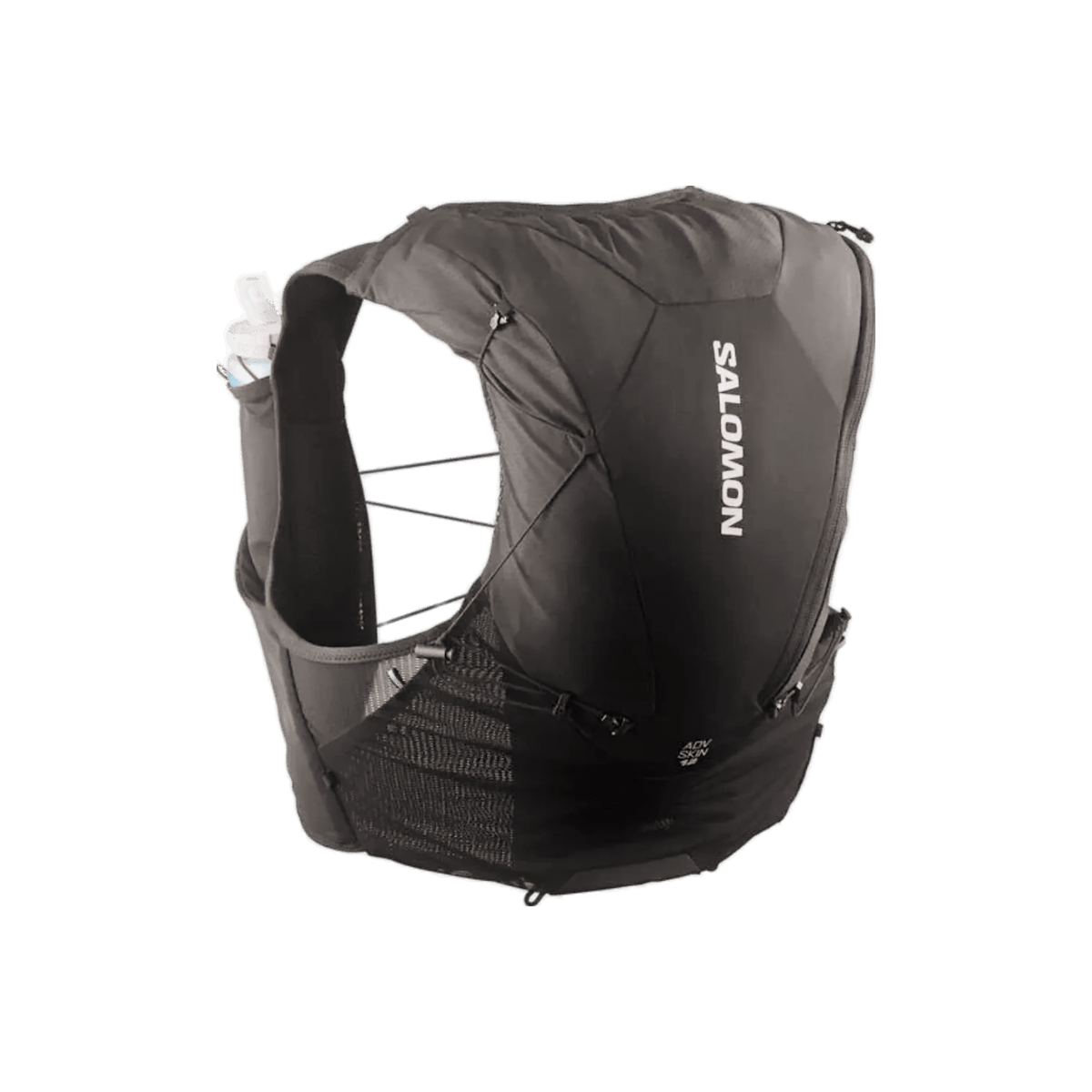 Salomon ADV Skin 12 Running Vest (with Flasks) - Unisex, Black, vest view