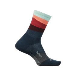 Feetures Trail Max Cushion Mini Crew Socks, Ascent Navy, sock view