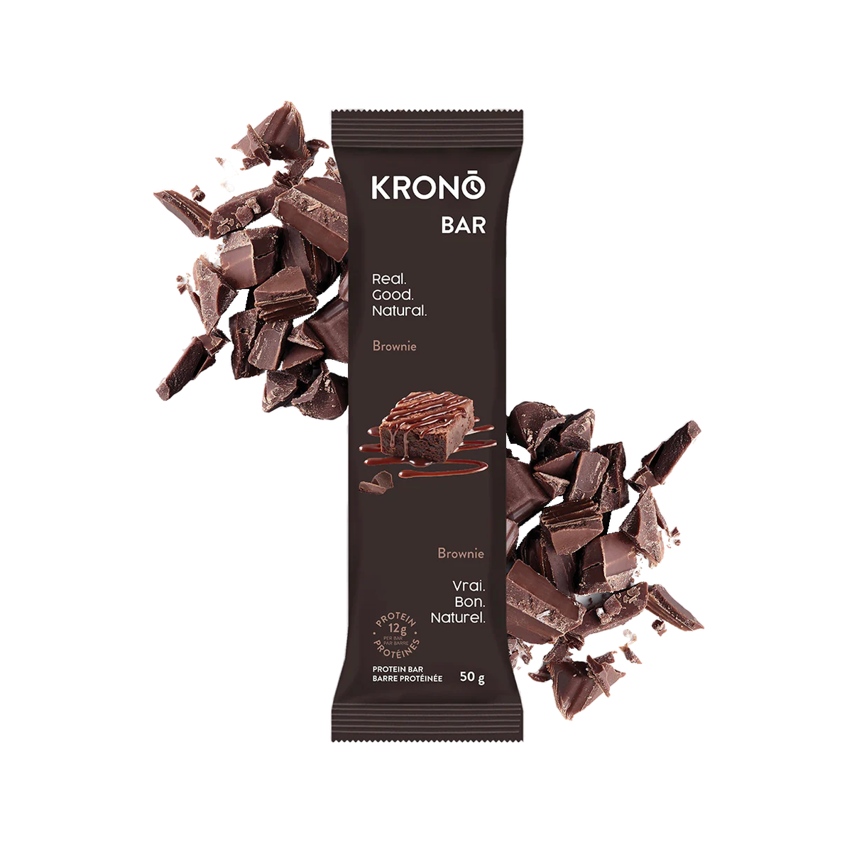 Krono Energy Bar, Brownies - Protein Bar, pack view