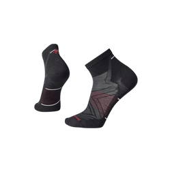 Smartwool Run Zero Cushion - Wool Ankle Socks, Black, sock view