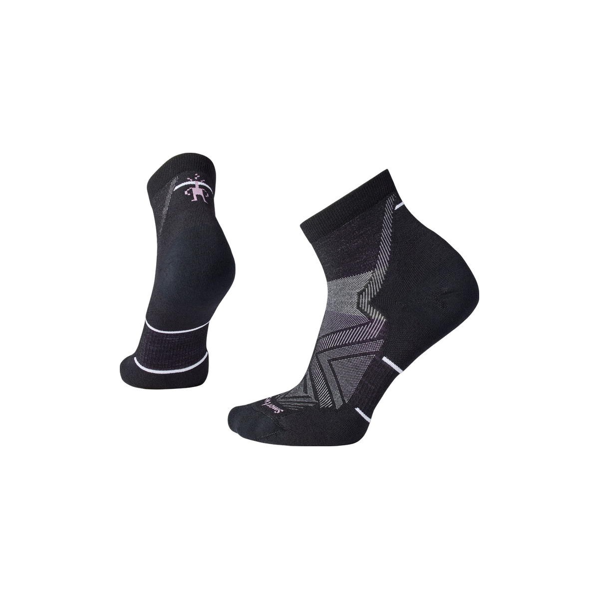 Smartwool Run Targeted Cushion - Wool Ankle Socks - Women's, Black, sock view