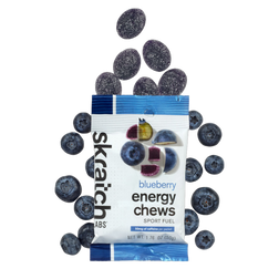 Skratch Labs Sport Energy Chews, Blueberry (+caffeine), pack view