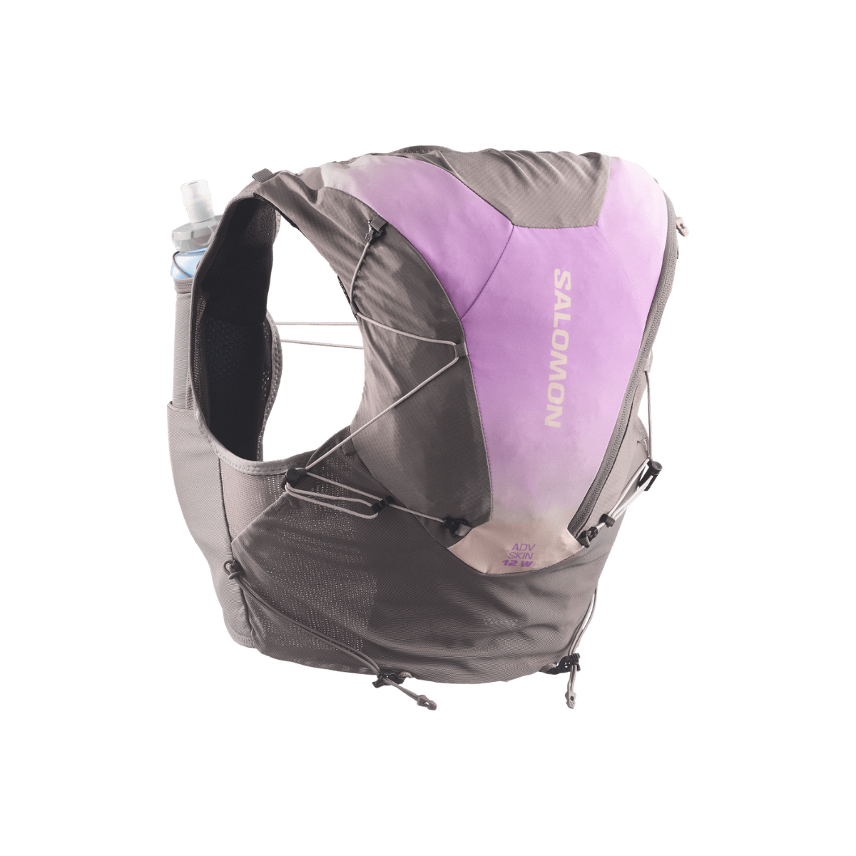 Salomon ADV Skin 12 Running Vest - Women's, Iron/Shadow Gray/Iris Orchid, vest view