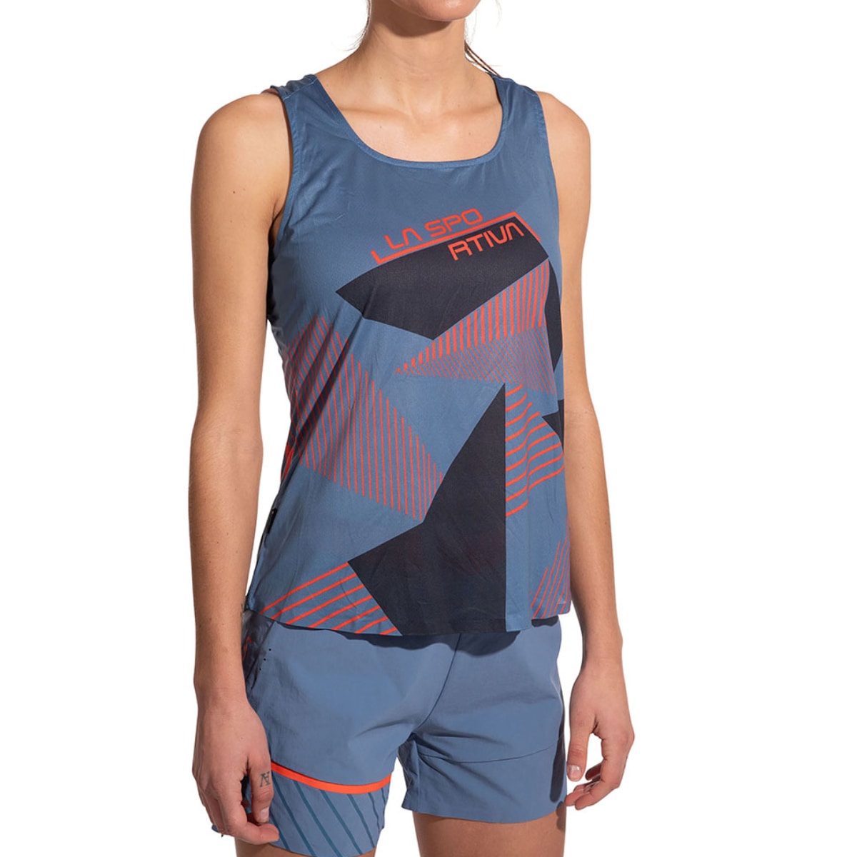 (取寄) スポルティバ レディース コンプ タンク トップ - ウィメンズ La Sportiva women Comp Tank Top - Women's Moonlight/Deep Sea La Sportiva Women's Comp Tank Top – Capra Running Company Ltd.