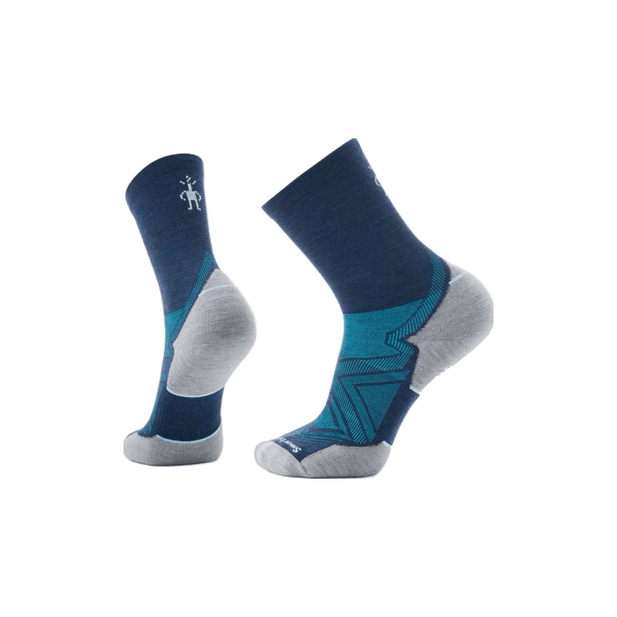 Smartwool Run Targeted Cushion - Wool Mid-Crew Socks, Deep Navy, sock view