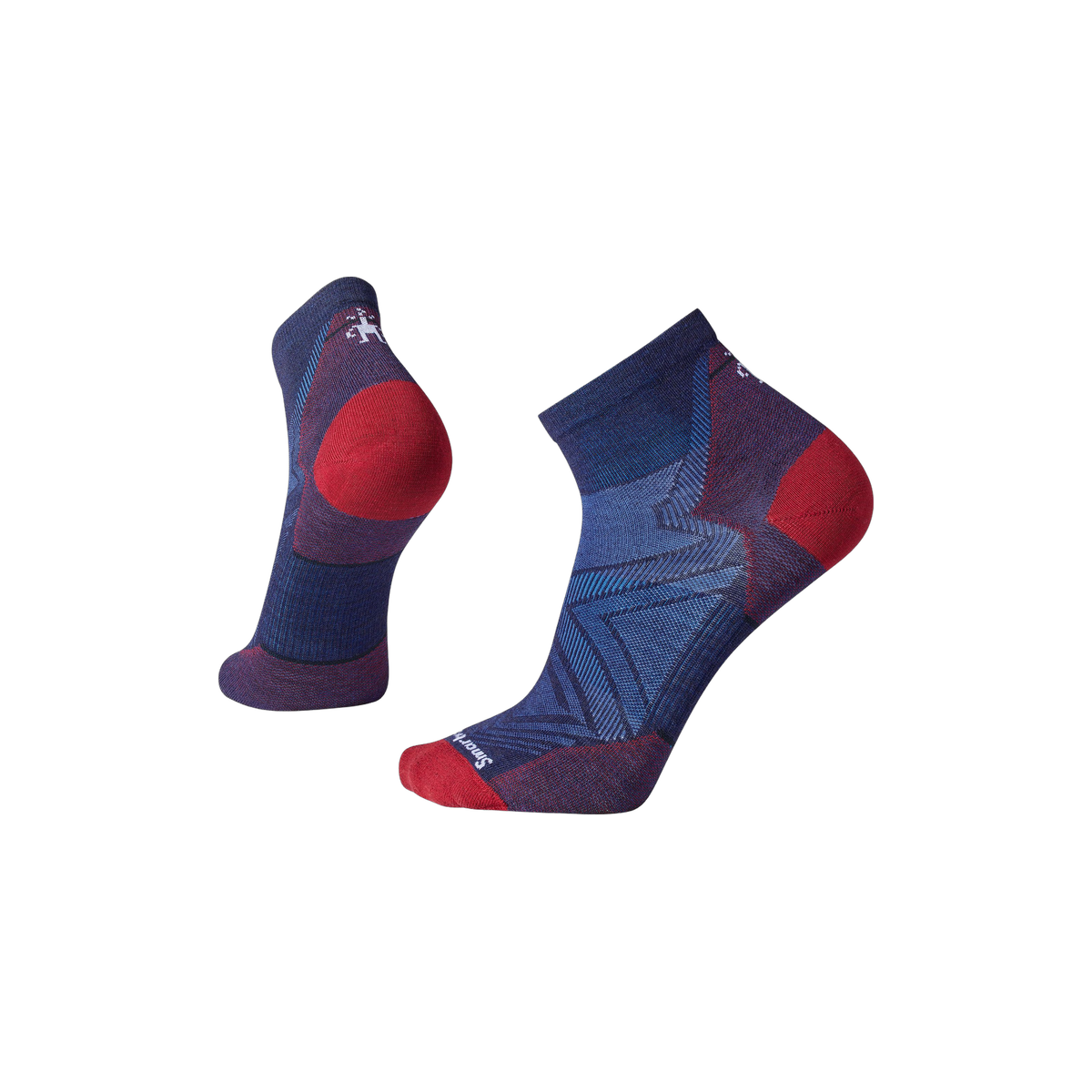 Smartwool Run Zero Cushion - Wool Ankle Socks, Deep Navy, sock view