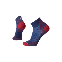 Smartwool Run Zero Cushion - Wool Ankle Socks, Deep Navy, sock view