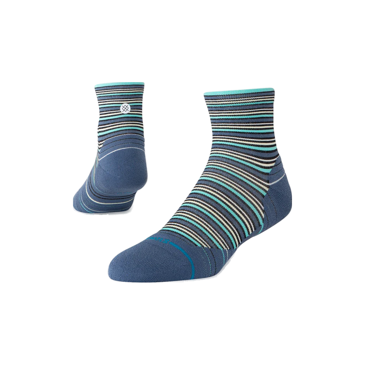 Stance Run Socks - Light Cushioning - Quarter, Ernie, sock view
