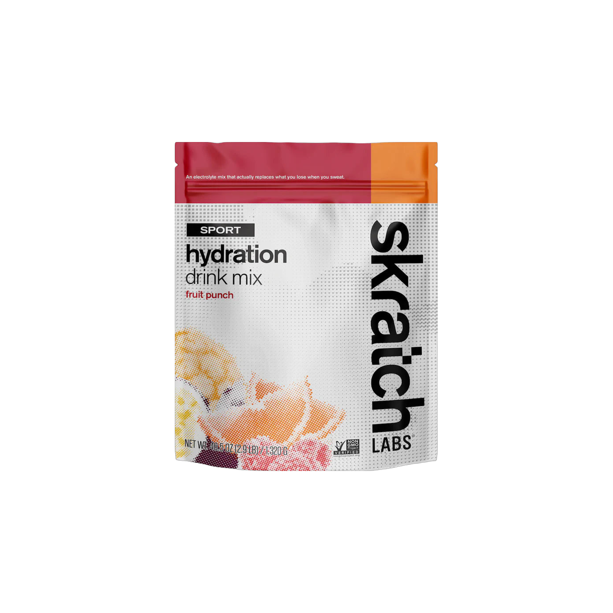 Skratch Labs Sport Hydration Mix 1320g Bag, Fruit Punch, pack view