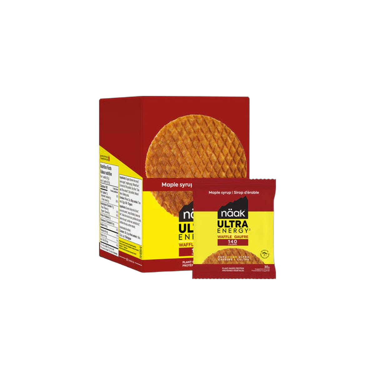 Naak Energy Waffles, pack view