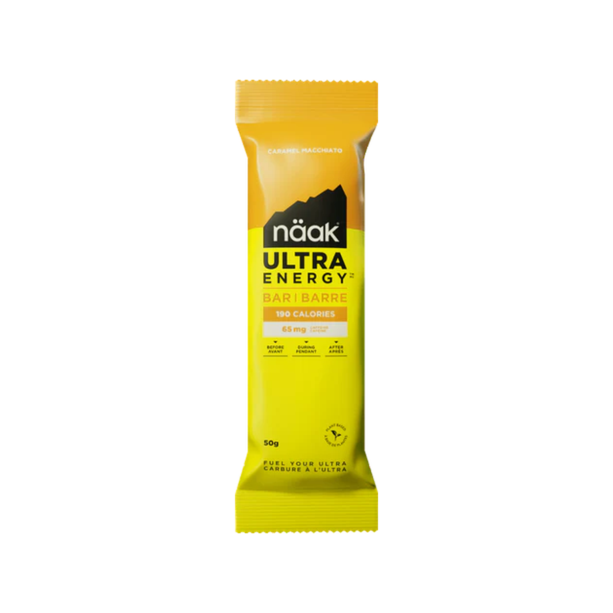 Naak Ultra Energy Bar, Carmel Macchiato, pack view
