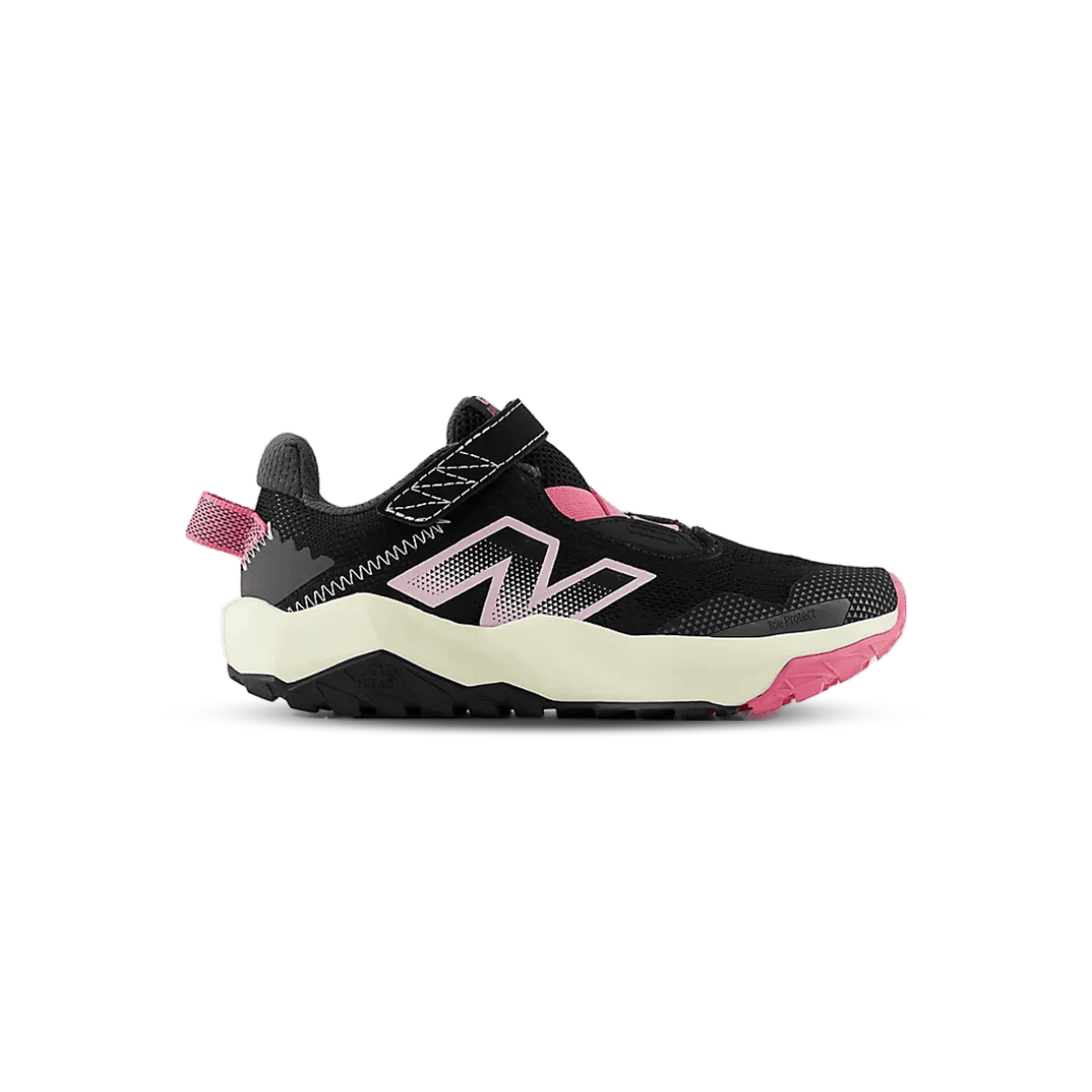 New Balance DynaSoft Nitrel v6 Bungee Lace Youth/Kids Trail Shoes, side view