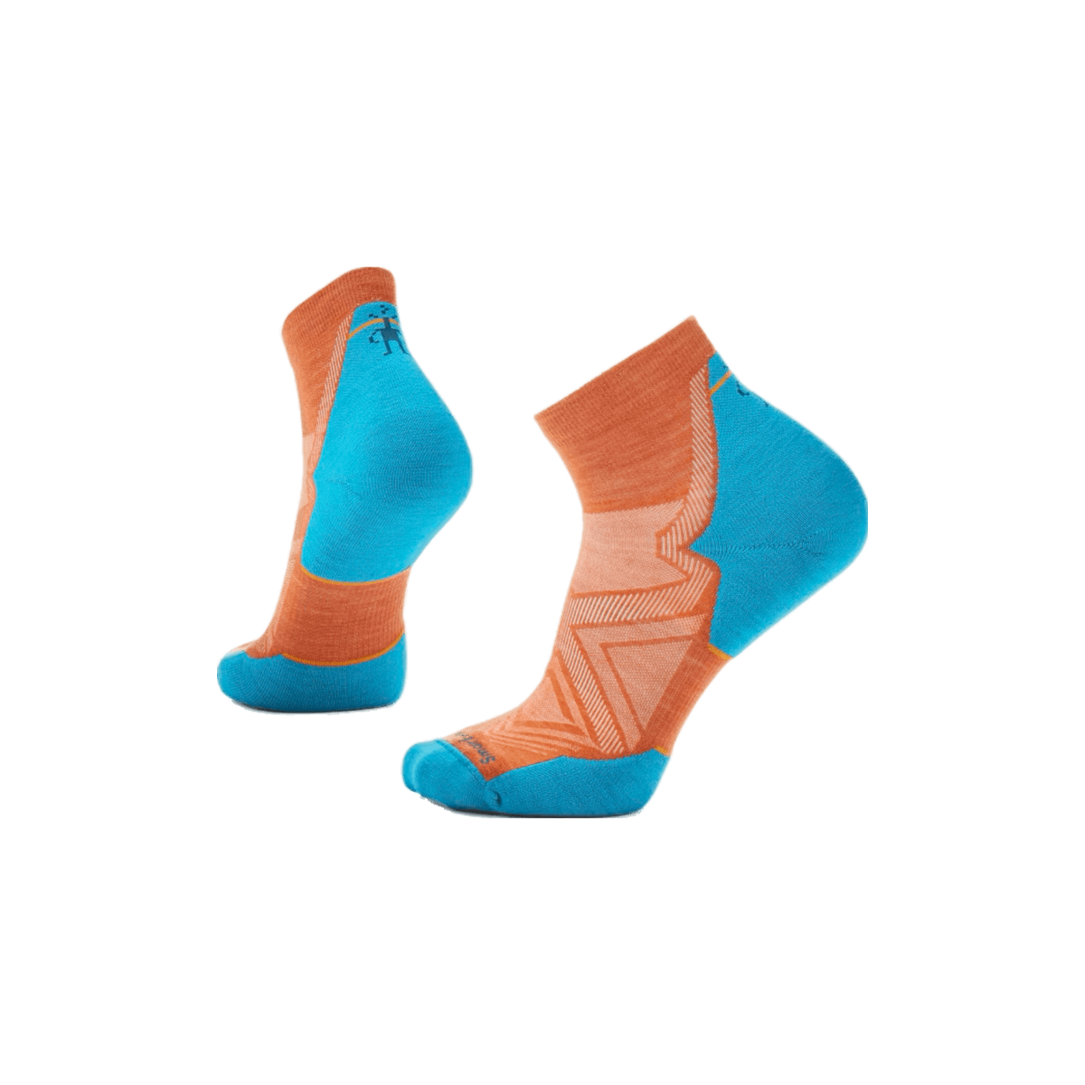 Smartwool Run Targeted Cushion - Wool Ankle Socks, Orange Rust, sock view