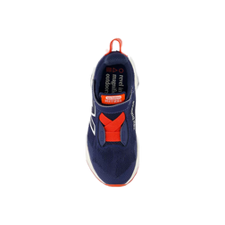 New Balance DynaSoft Nitrel v6 Bungee Lace Youth/Kids Trail Shoes, overhead view