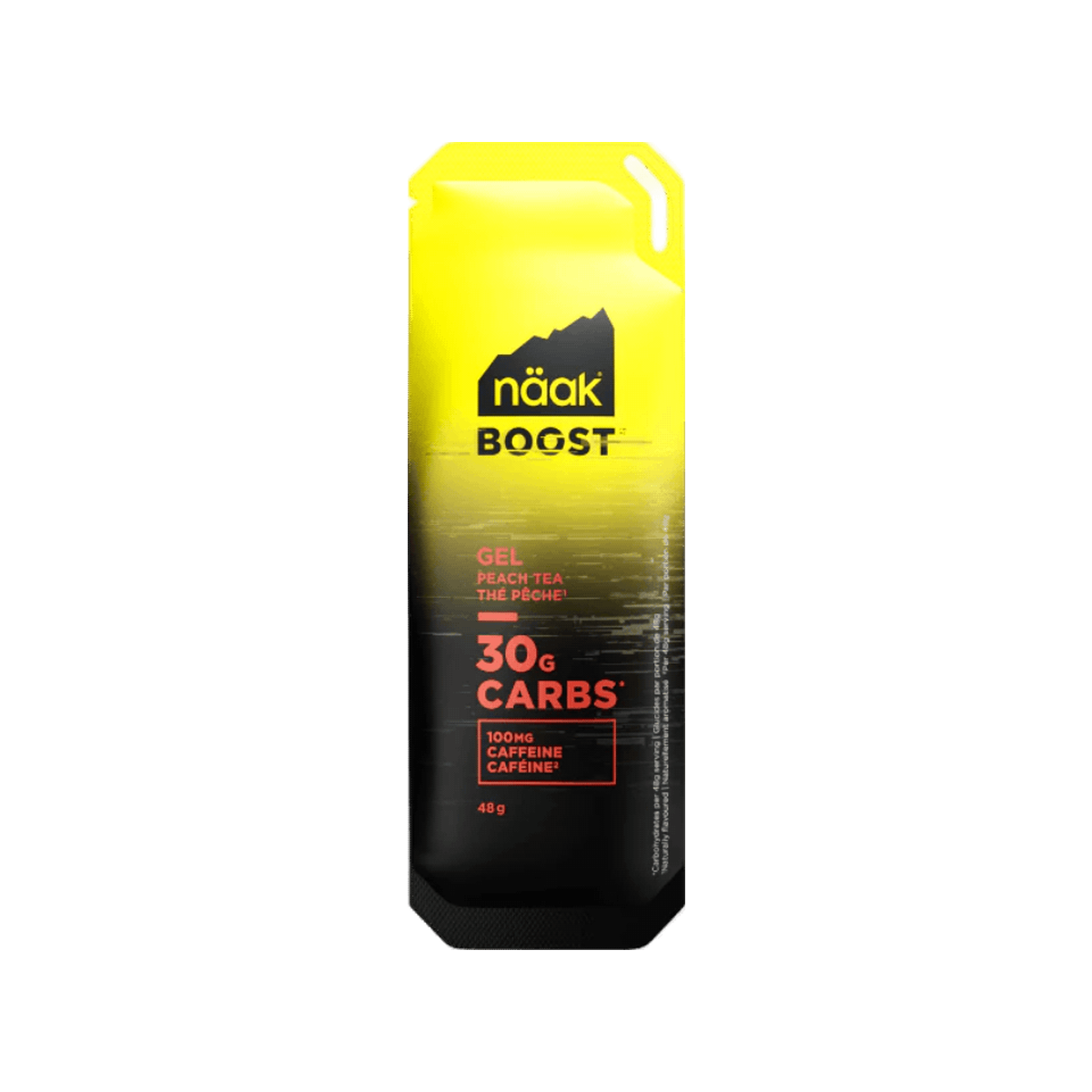 Naak Boost Energy Gel, Peach Tea, pack view