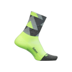 Feetures Elite Light Cushion Mini Crew Socks, Peak Lightning, sock view