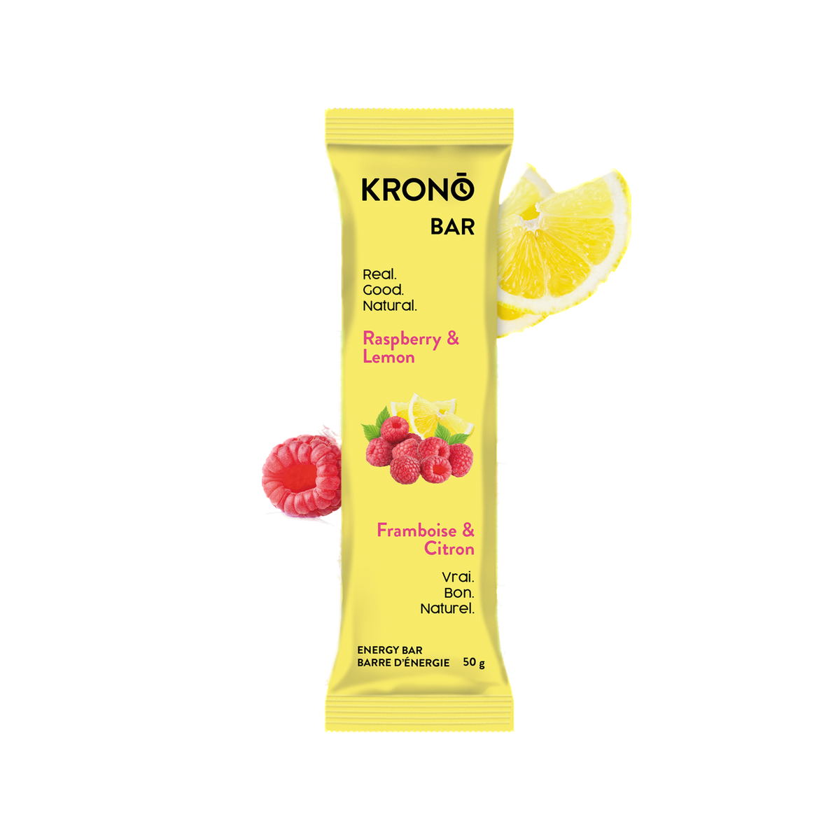 Krono Energy Bar, Raspberry Lemon, pack view