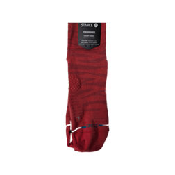 Stance Run Socks - Ultralight Cushioning - Quarter, Ridge - Red / L, sock view