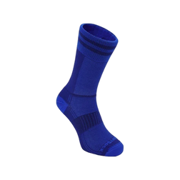 Wrightsock Coolemesh 2 Crew Socks, Royal/Blue Stripe, sock view