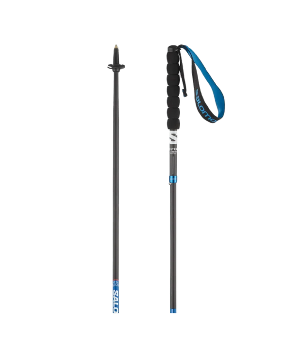 Salomon Unisex Running/Hiking Poles - Ultra Carbon Foldable