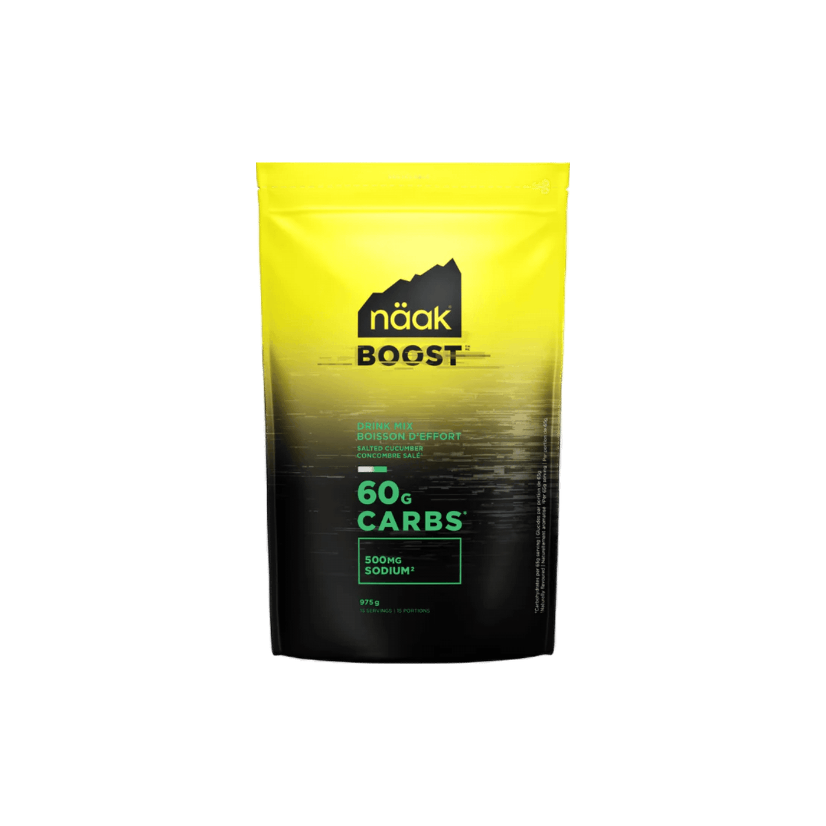Naak Boost Energy Drink Mix, Salted Cucumber / Bag (960g), pack view