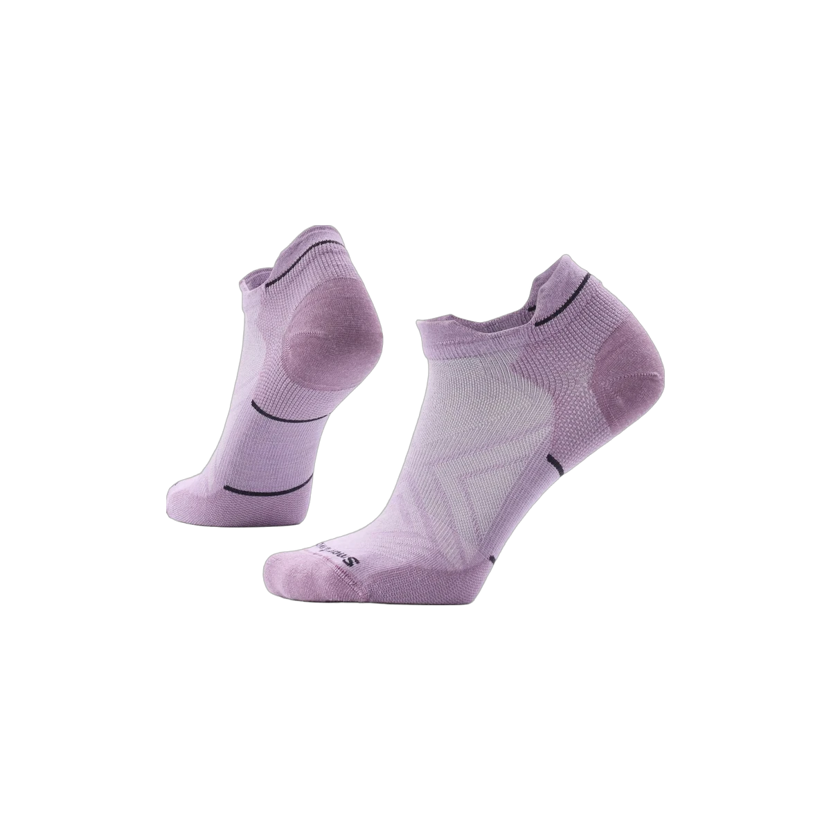Smartwool Run Zero Cushion - Wool Low Ankle Socks - Women's, Purple Dawn, sock view