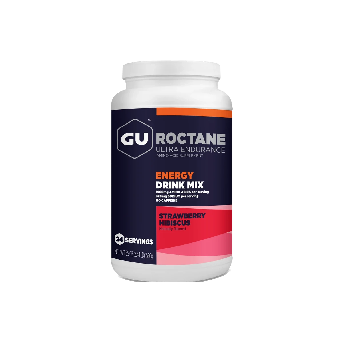 GU Roctane Energy and Hydration Drink Mix, Strawberry Hibiscus, pack view