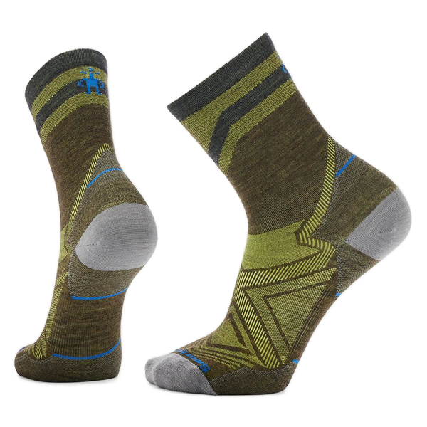 Smartwool Run Zero Cushion - Wool Mid-Crew Pattern Socks