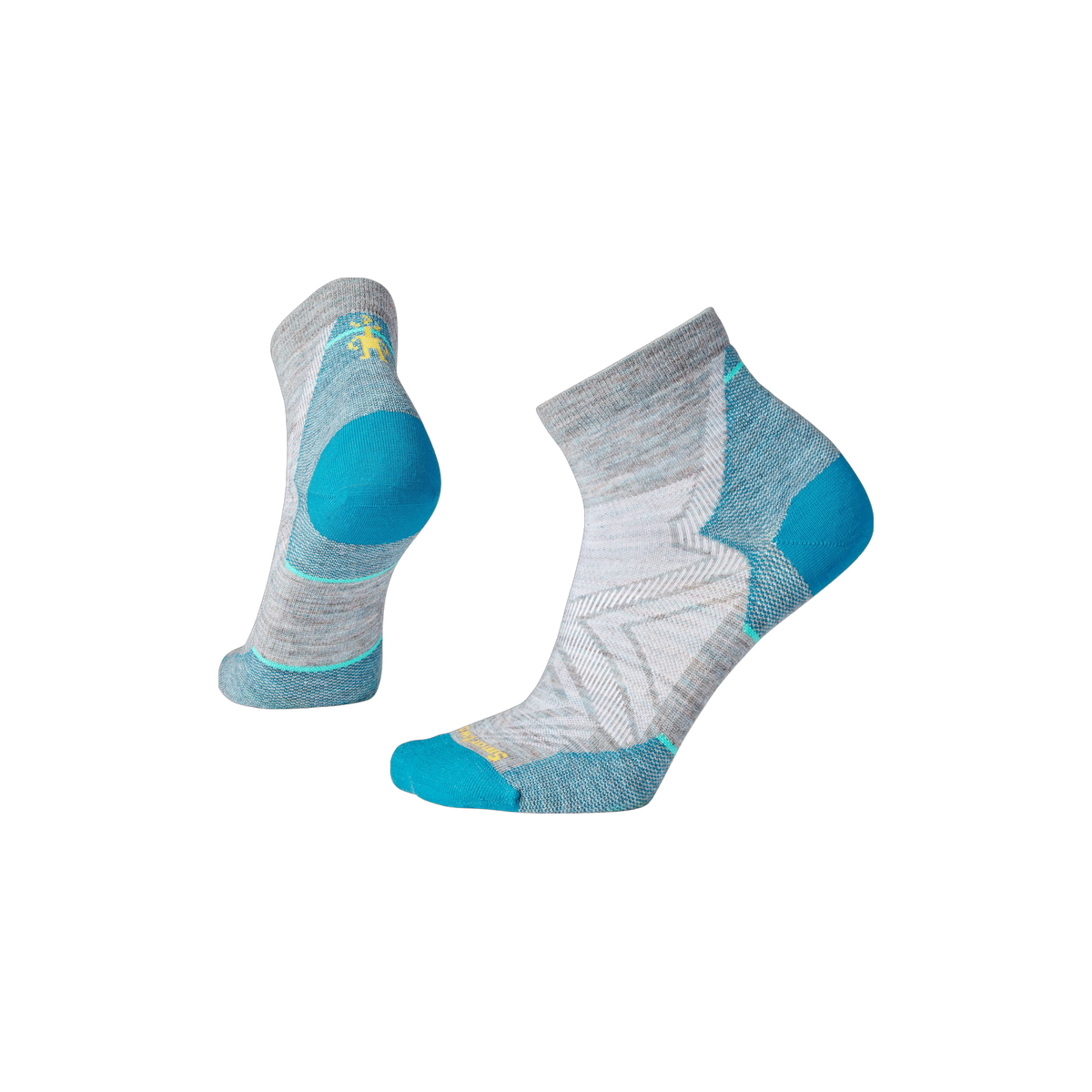 Smartwool Run Zero Cushion - Wool Ankle Socks - Women's, Lunar Gray, sock view