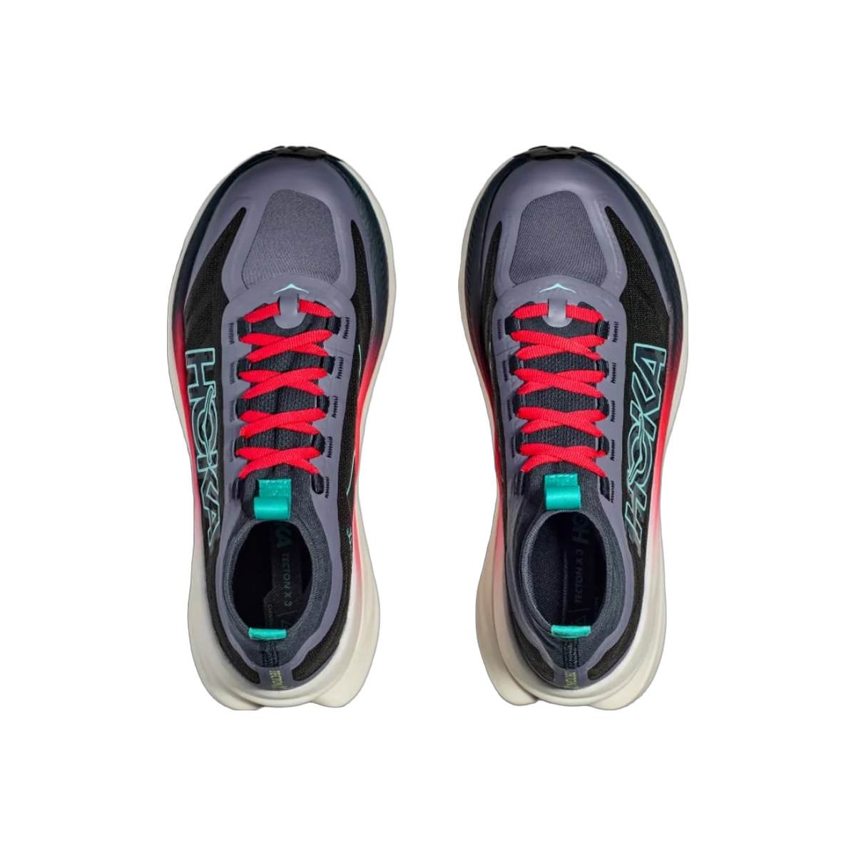 Hoka Tecton X 3 Trail Running Shoes, overhead view