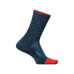 Feetures Elite Light Cushion Mini Crew Socks, Tempo Blue, sock view