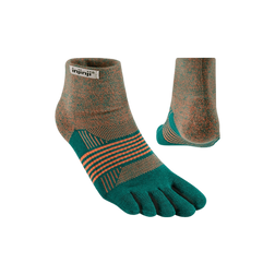 Injinji Trail Midweight Mini-Crew Socks, Tidepool, sock view