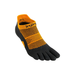 Injinji Run Lightweight No-Show Socks, Tiger, sock view