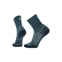 Smartwool Run Zero Cushion - Wool Mid-Crew Socks, Twilight Blue, sock view