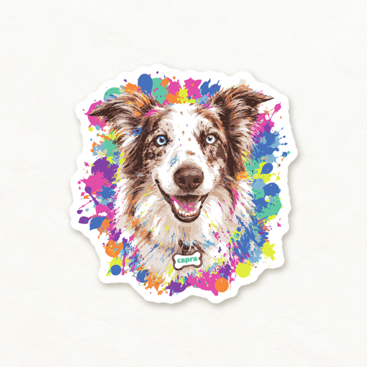 "Zeus" Capra Dog Sticker
