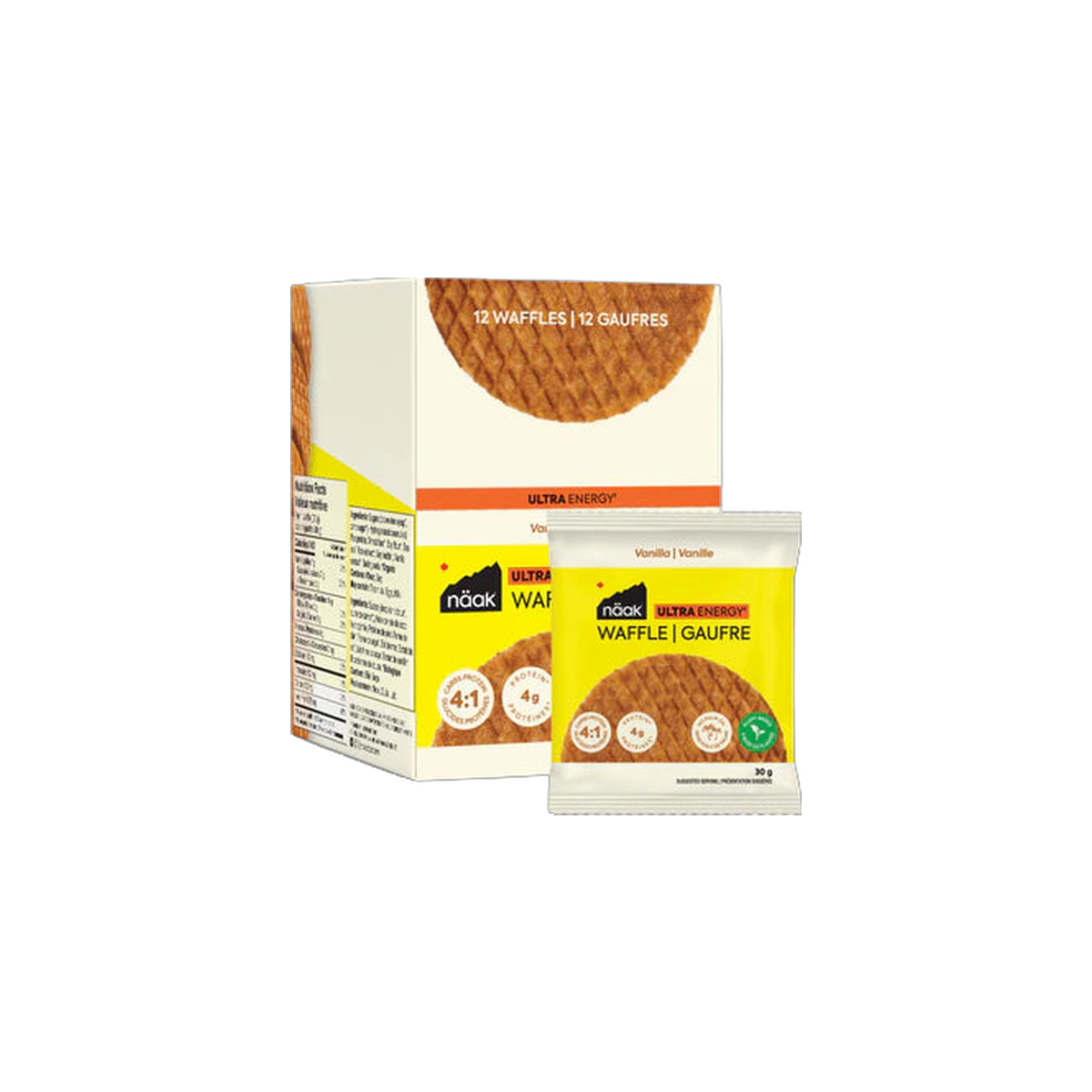 Naak Energy Waffles, pack view