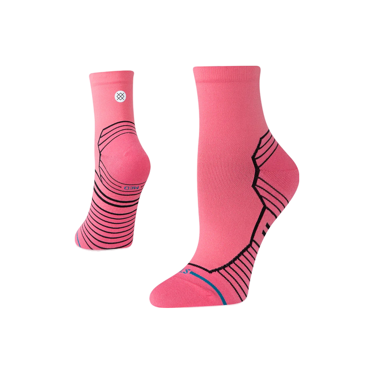 Stance Run Socks - Light Cushioning - Quarter, sock view