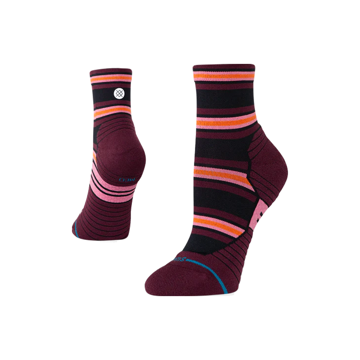 Stance Run Socks - Light Cushioning - Quarter, Women's - Wayfarer, sock view
