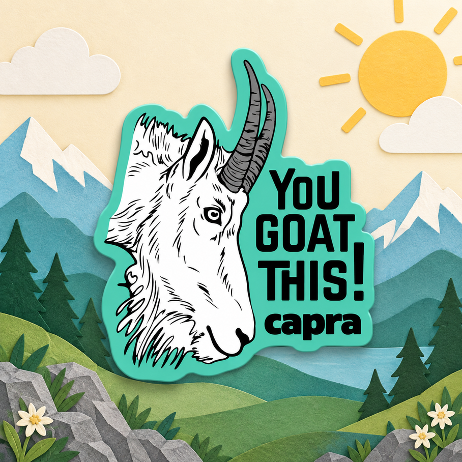 "You Goat This" Capra Sticker