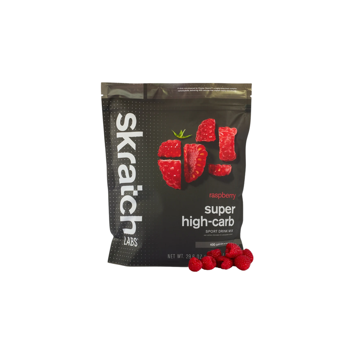 Skratch Super High-Carb Sport Drink Mix, Raspberry / 840g bag, pack view